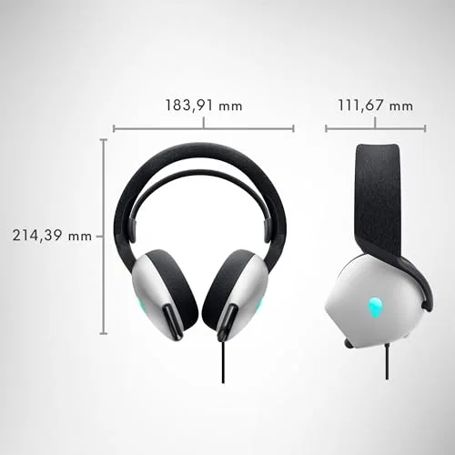 Alienware AW520H Casque Gaming Filaire Blanc Dolby Atmos - vue 9