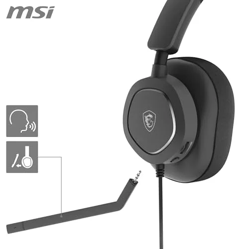 MSI Maestro 300 Casque Gaming Filaire USB-C 40 mm Néodyme - vue 3