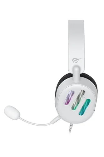 HAVIT H2038U RGB Blanc 50mm USB 7.1 - vue 2