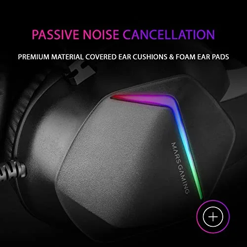 Mars Gaming MH122 Casque Gaming Filaire RGB - vue 5