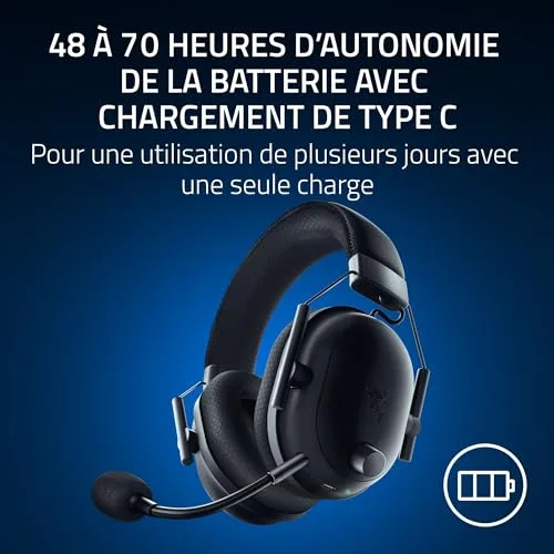 Razer BlackShark V2 Pro 2023 Circum-aural 70h Bluetooth 5.2 - vue 8