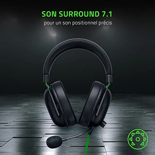 Razer BlackShark V2 X USB Noir 50mm TriForce - vue 7