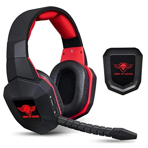 Spirit Of Gamer Casque Gaming Sans Fil RF 2.4 GHz Micro Amovible