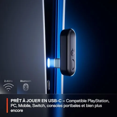 SteelSeries Arctis Nova 3P Wireless 40h Bluetooth 2.4 GHz - vue 7