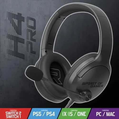 Spirit of Gamer PRO H4 DARK Filaire Jack 3,5 mm - vue 3