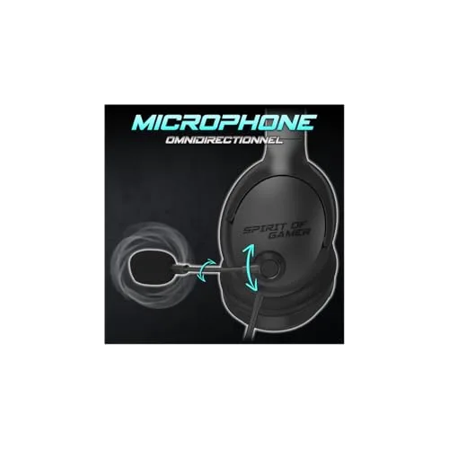 Spirit of Gamer PRO H4 DARK Filaire Jack 3,5 mm - vue 4