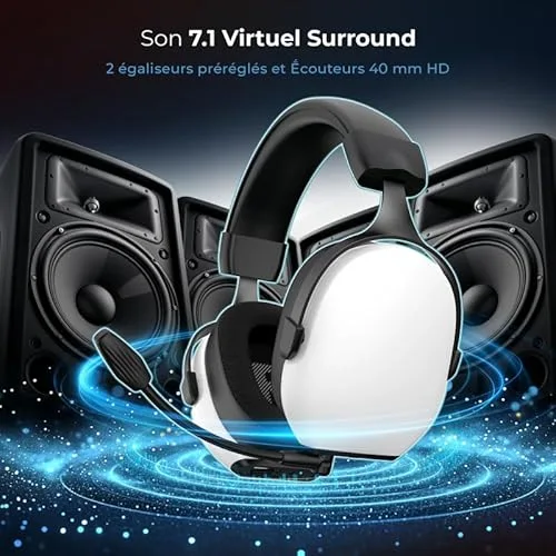 Spirit Of Gamer Xpert H1400 Artic 40h Autonomie Sans-fil 7.1 - vue 4