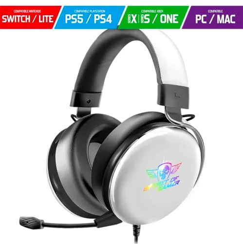 Spirit of Gamer XPERT H700 Blanc Son 7.1 RGB Filaire USB - vue 2