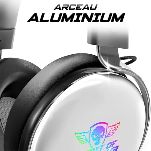 Spirit of Gamer XPERT H700 Blanc Son 7.1 RGB Filaire USB - vue 5