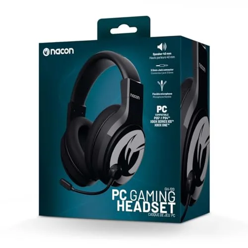 Nacon GH-120 Casque Gaming Filaire Stéréo Noir 40mm