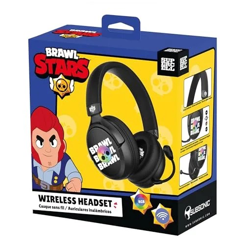 Subsonic Brawl Stars Brawl Casque Gaming Sans-fil LED RGB - vue 8