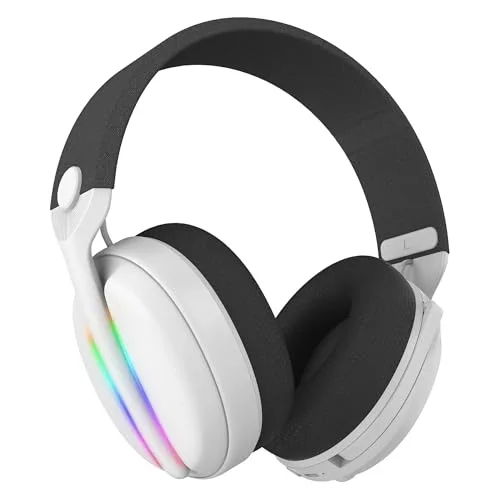 Subsonic Vektra LED Gaming Headset Blanc Sans-fil