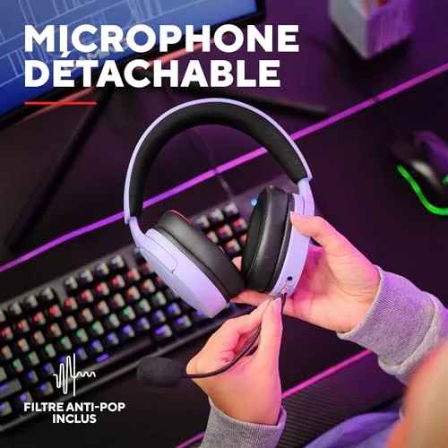 Trust Gaming GXT 490P Fayzo 7.1 USB RGB Violet - vue 6