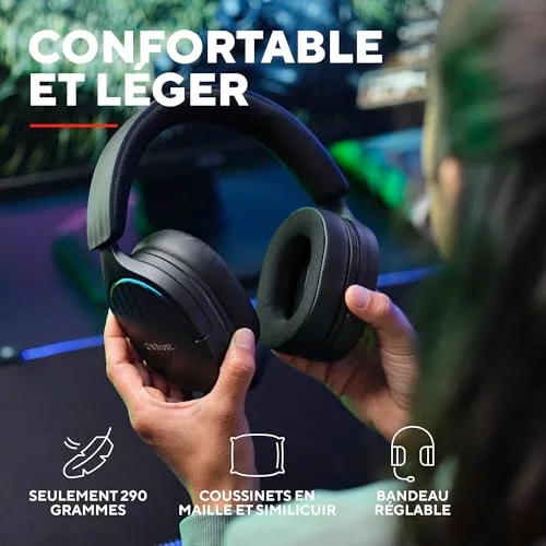 Trust GXT 490 Fayzo Casque Gaming USB 7.1 Surround - vue 4