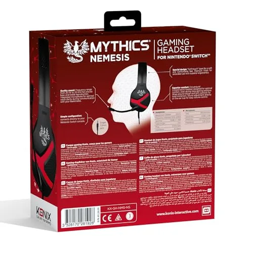 KONIX Mythics Nemesis Casque Gaming Filaire 40mm - vue 6