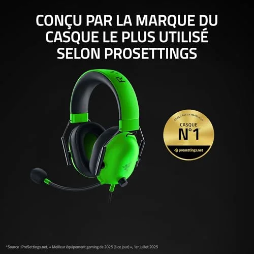 Razer BlackShark V2 X Green 50mm Circum-aural Filaire - vue 2