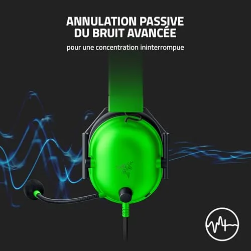 Razer BlackShark V2 X Green 50mm Circum-aural Filaire - vue 5