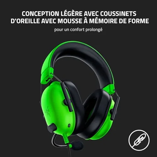 Razer BlackShark V2 X Green 50mm Circum-aural Filaire - vue 6