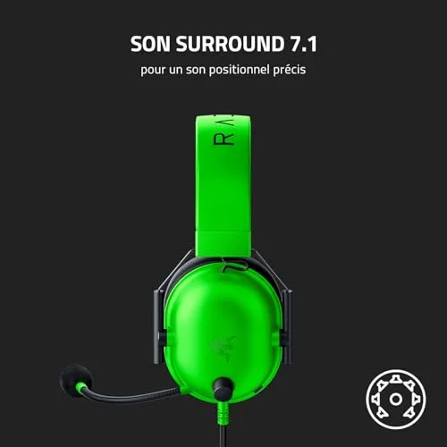 Razer BlackShark V2 X Green 50mm Circum-aural Filaire - vue 7