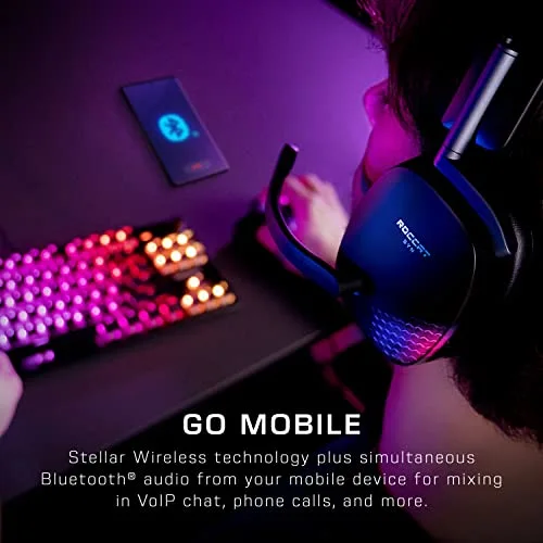 ROCCAT Syn Max Air Casque Gaming Sans Fil 3D Noir - vue 5