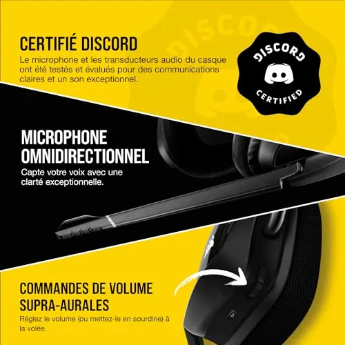 Corsair VOID RGB ELITE Wireless Casque Gaming 7.1 Sans-fil 2.4 GHz - vue 6