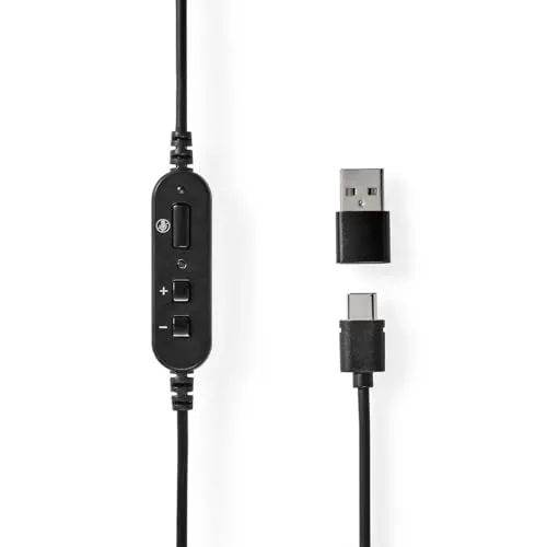 Nedis CHSTU210BK Casque PC Circum-aural USB-C avec Micro Rabattable - vue 7
