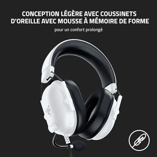 Razer BlackShark V2 X Blanc - vue 7