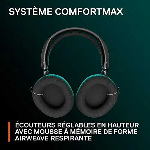 SteelSeries Arctis Nova 7 Gen 2 Sans-fil 40 mm Noir - vue 9