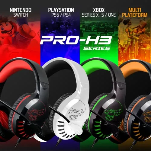 Spirit of Gamer Pro H3 Xbox Edition Noir/Vert Filaire 50mm - vue 8