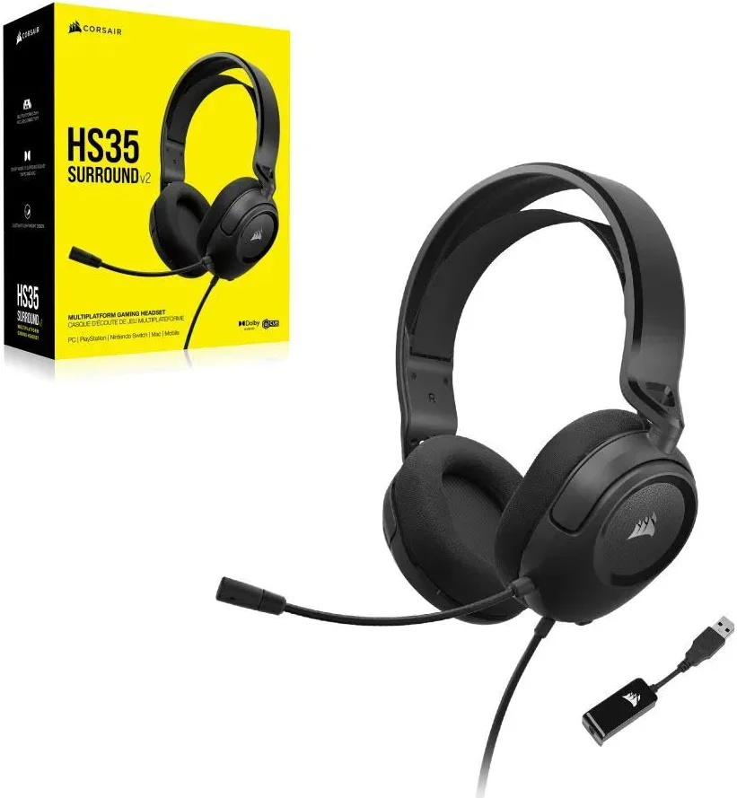 Corsair HS35 Surround v2 Noir - vue 4