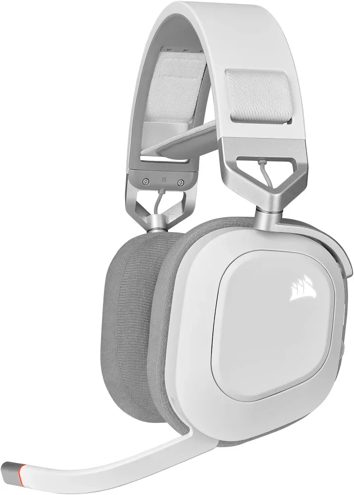 Corsair HS80 RGB Wireless Blanc - vue 1