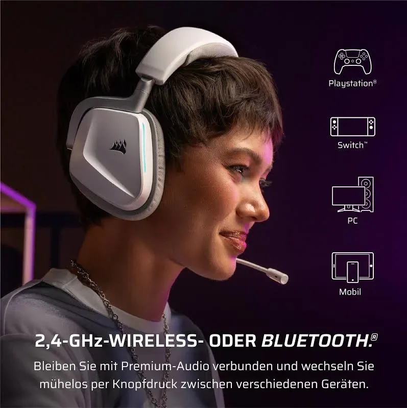 Corsair VOID V2 Wireless Blanc - vue 5