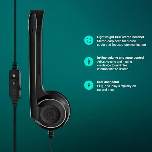 EPOS PC 8 USB Casque supra-auriculaire filaire USB - vue 3
