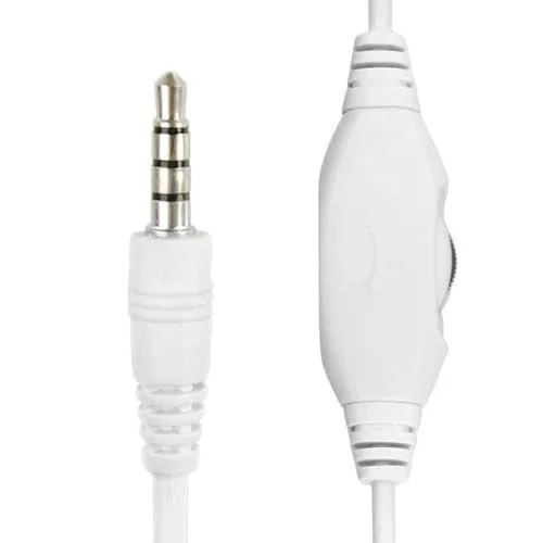 Gembird MHS-03-WTRD Micro-casque filaire blanc rouge - vue 3