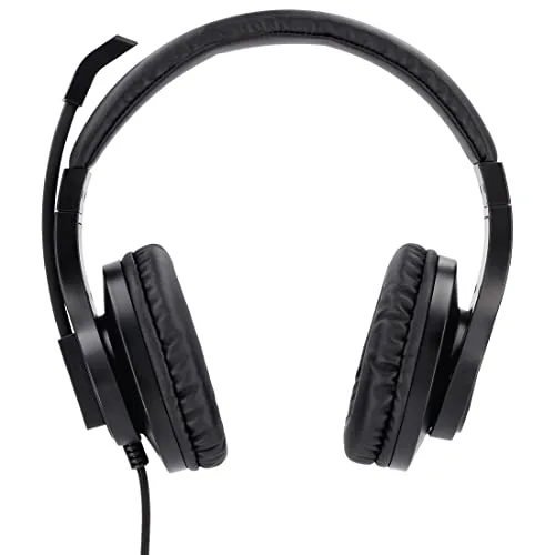 Hama Micro-casque supra-auriculaire filaire Stereo noir volume réglable Mise en sourdine du microphone ordinateur - vue 8