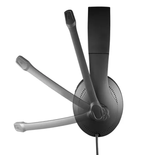 Hama Micro-casque supra-auriculaire filaire Stereo noir volume réglable Mise en sourdine du microphone ordinateur - vue 6