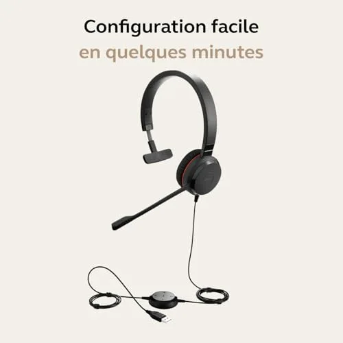 Jabra Evolve 30 II Mono Filaire UC avec Réduction de Bruit Micro - vue 6