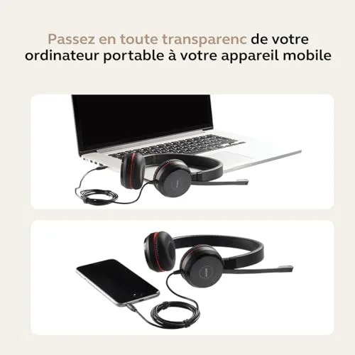Jabra Evolve 30 II Mono Filaire UC avec Réduction de Bruit Micro - vue 7