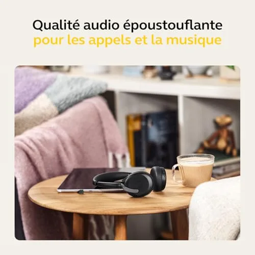 Jabra Evolve2 65 Flex MS Stereo ANC Hybride Bluetooth 5.2 - vue 8