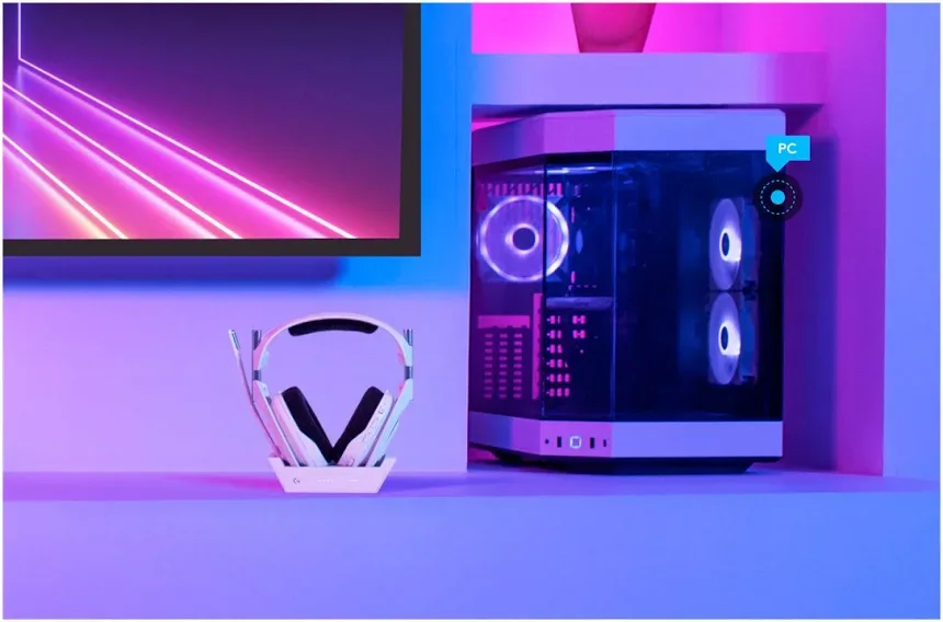 Logitech G Astro A50 X Lightspeed Blanc - vue 2
