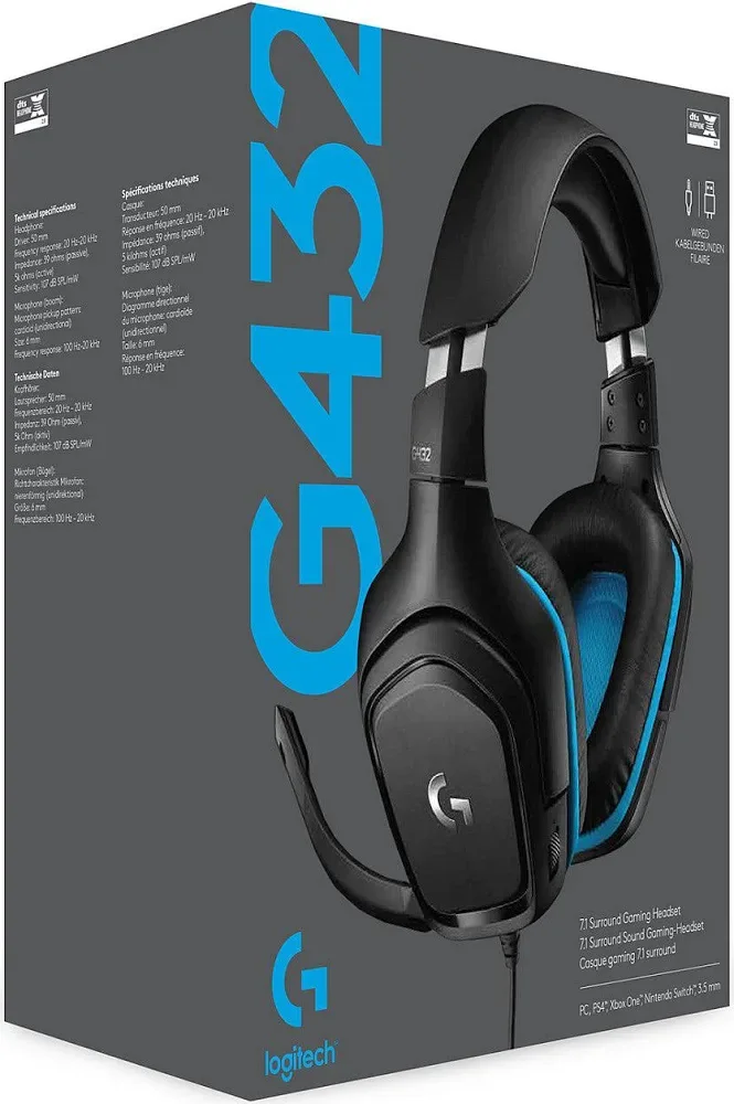 Logitech G G432 7.1 Noir - vue 4