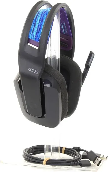 Logitech G G535 Lightspeed Noir - vue 3