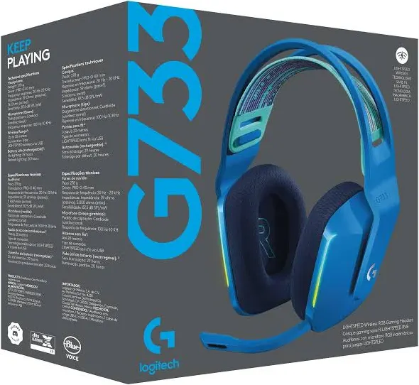 Logitech G G733 Lightspeed RGB Bleu - vue 2