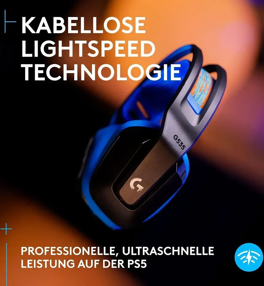 Logitech G535 Lightspeed Noir - vue 5