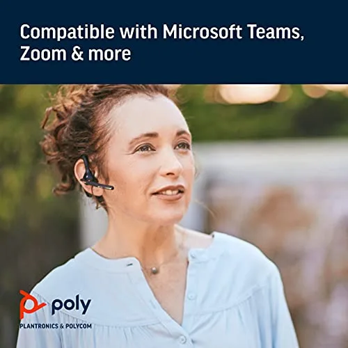 Micro-casque Bluetooth - HP Inc. - Poly Voyager 5200 Office - Intra-auriculaire - Noir - Sans fil - vue 3