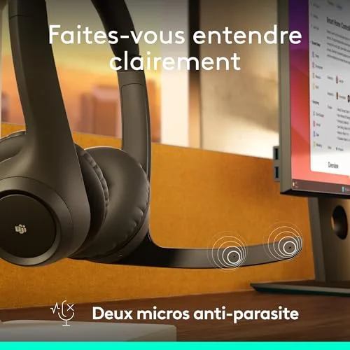 Logitech Zone 305 Micro-casque Bluetooth 5.3 20h ANC - vue 3