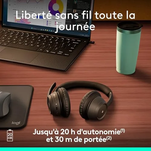 Logitech Zone 305 Micro-casque Bluetooth 5.3 20h ANC - vue 6