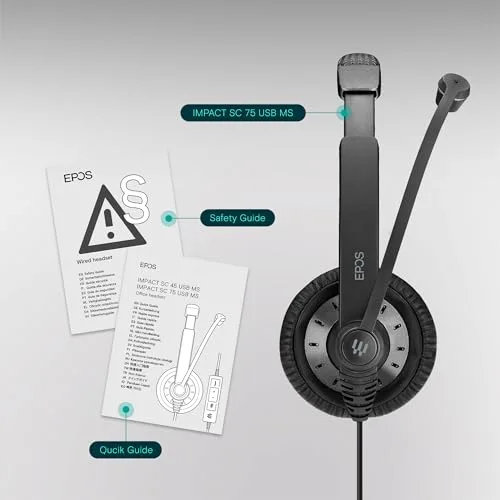 EPOS Impact SC 75 USB MS Binaural Filaire USB-A + Jack 3,5 mm - vue 5