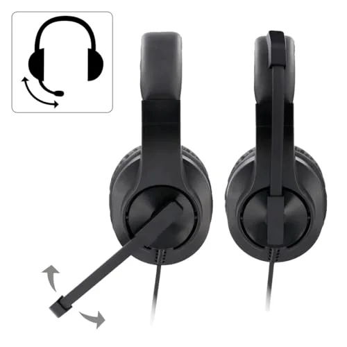 Hama HS-P300 PC Office Headset Filaire Stéréo Noir - vue 3