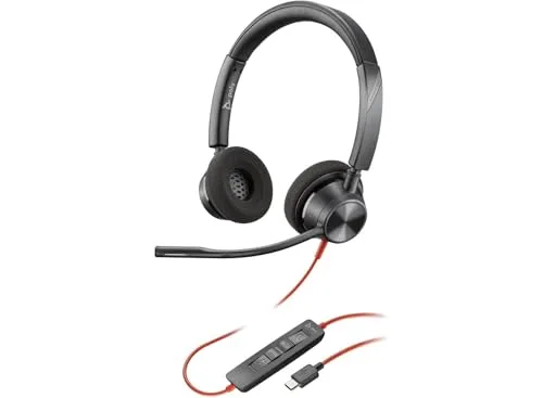 HP Poly Blackwire 3320 USB-A Circum-aural Micro antibruit